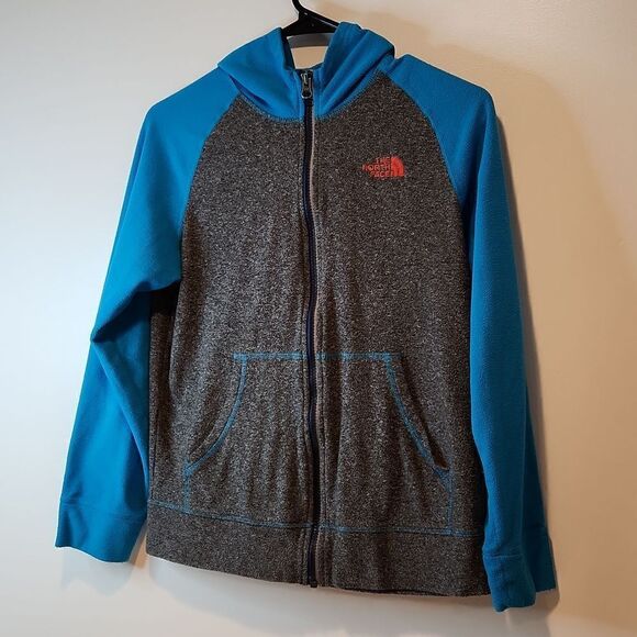 The North Face Full Zip Hooded Fleece Women's Size Small Gray/Blue EUC NICE!! - Picture 3 of 12